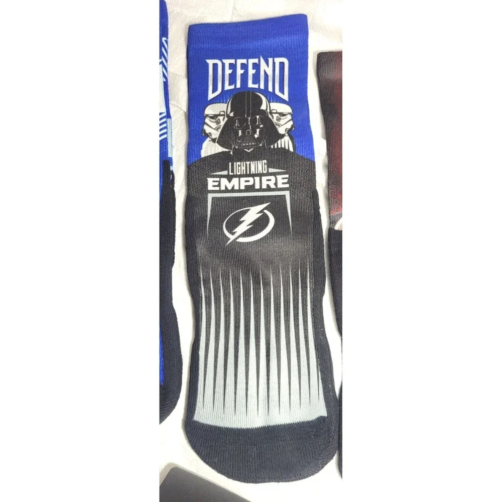 Rock 'em 3 Pack Star Wars NHL Tampa Bay Lightening Crew Socks - S/M (Mens 6-8.5)